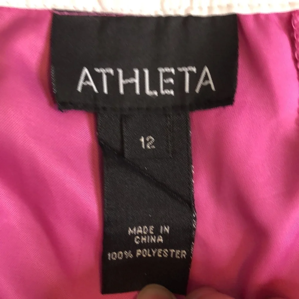ATHLETA WOMAN WIDE LEG ANKLE PINK PANTS SIZE 12